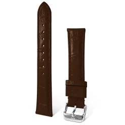 Askania Lederband Braun, Glänzend (Krokoprägung) -Modeuhren askania lederband braun glaenzend krokopraegung4