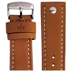 Askania Lederband Mit Nieten Braun