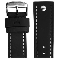 Askania Lederband Mit Nieten Schwarz