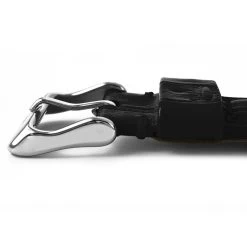 Askania Lederband Schwarz, Glänzend (Krokoprägung) -Modeuhren askania lederband schwarz glaenzend krokopraegung3