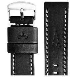 Askania Lederband Schwarz (Rustico)